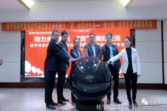 桂平市舉辦助力鄉(xiāng)村振興 “貸”動美好生活——“桂小?！笨熨J信貸品牌發(fā)布會