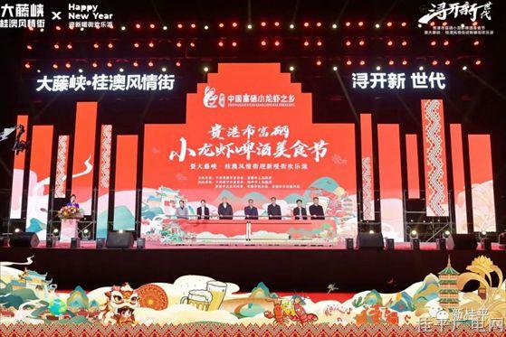2023年貴港市富硒小龍蝦啤酒美食節(jié)暨大藤峽·桂澳風情街迎新暖街歡樂派活動在桂平市盛大開幕