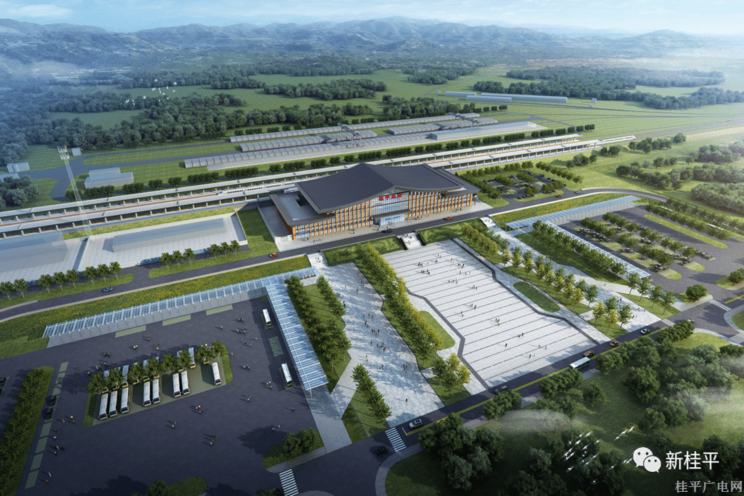 奮進正當時,！柳梧鐵路桂平北站建設忙